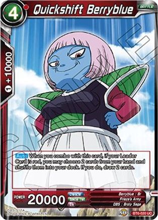 Image of Quickshift Berryblue (BT6-020) - Destroyer Kings Foil
