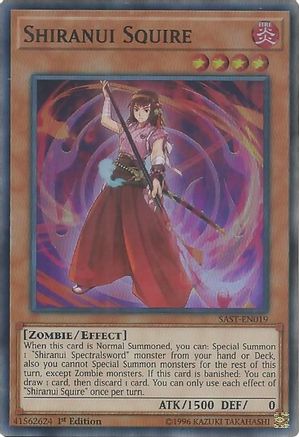 Image of Shiranui Squire (SAST-EN019) - Savage Strike 1st Edition