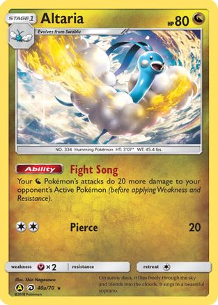 Image of Altaria 40a/70  - Holofoil Alternate Art Promos - Promo