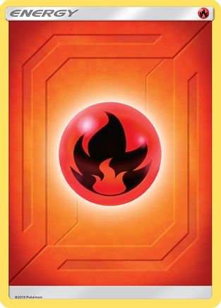 Image of Fire Energy (2019 Unnumbered)  - Reverse Holofoil SM  Team Up - Common