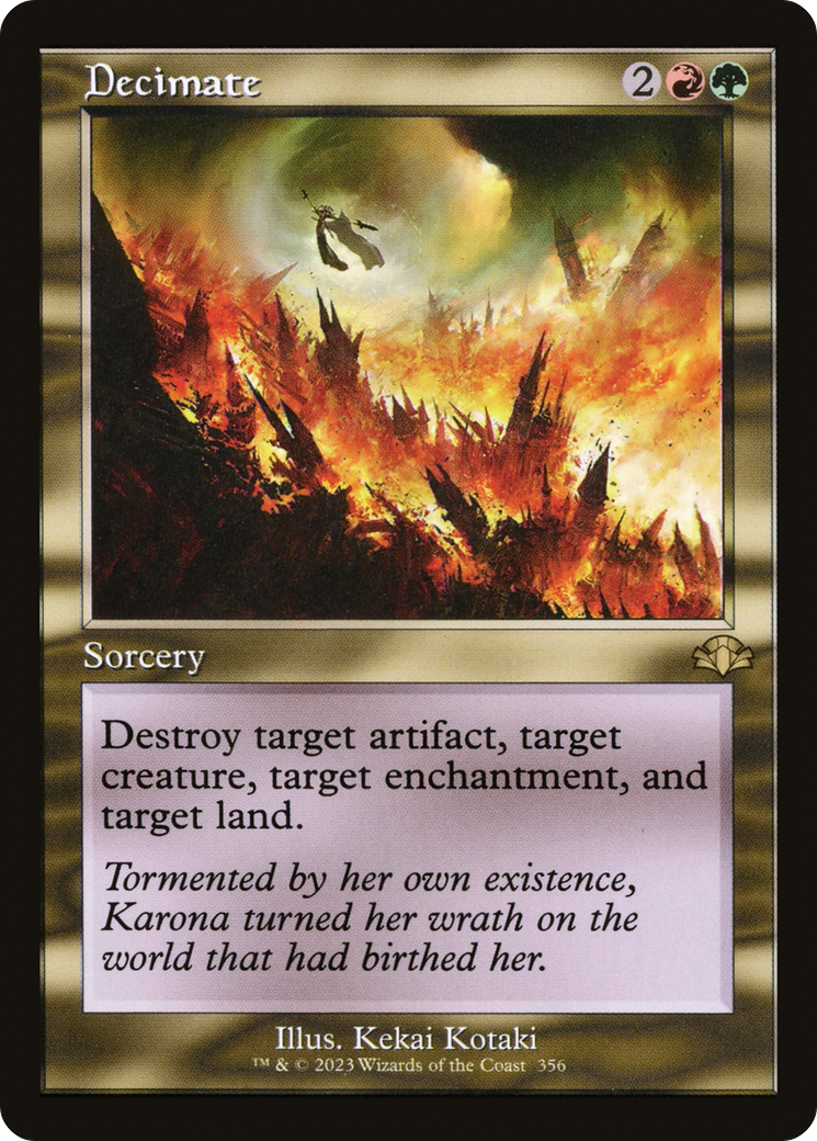 Image of Decimate (Retro Frame) (DMR-356) - Dominaria Remastered Foil