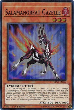 Image of Salamangreat Gazelle (SDSB-EN003) - Structure Deck: Soulburner 1st Edition