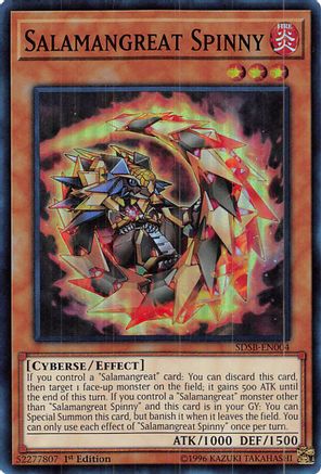 Image of Salamangreat Spinny (SDSB-EN004) - Structure Deck: Soulburner 1st Edition