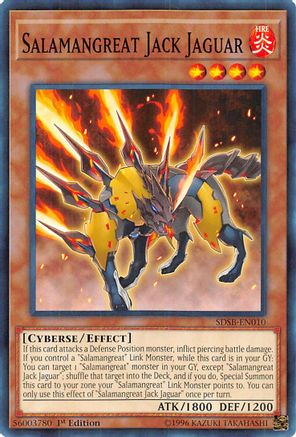 Image of Salamangreat Jack Jaguar (SDSB-EN010) - Structure Deck: Soulburner 1st Edition