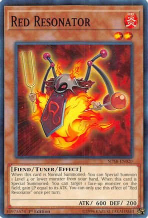 Image of Red Resonator (SDSB-EN020) - Structure Deck: Soulburner 1st Edition