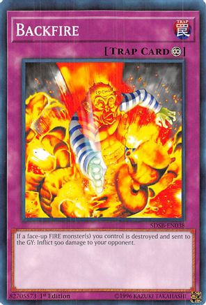 Image of Backfire (SDSB-EN038) - Structure Deck: Soulburner 1st Edition
