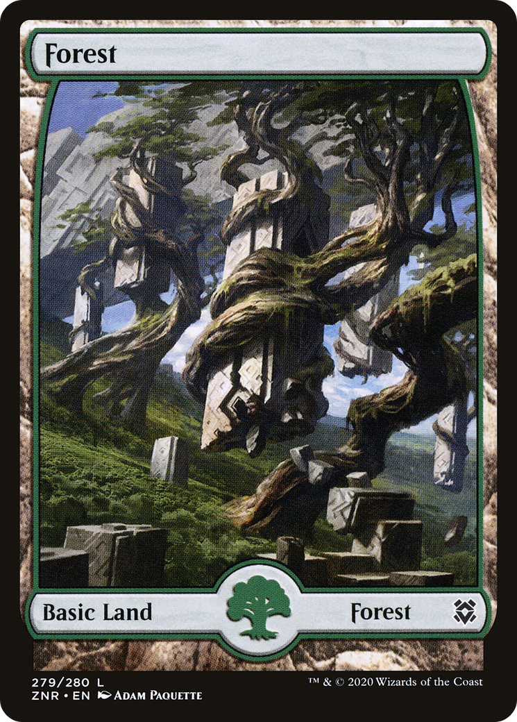 Image of Forest (279) - Full Art (ZNR-279) - Zendikar Rising: (Full Art)