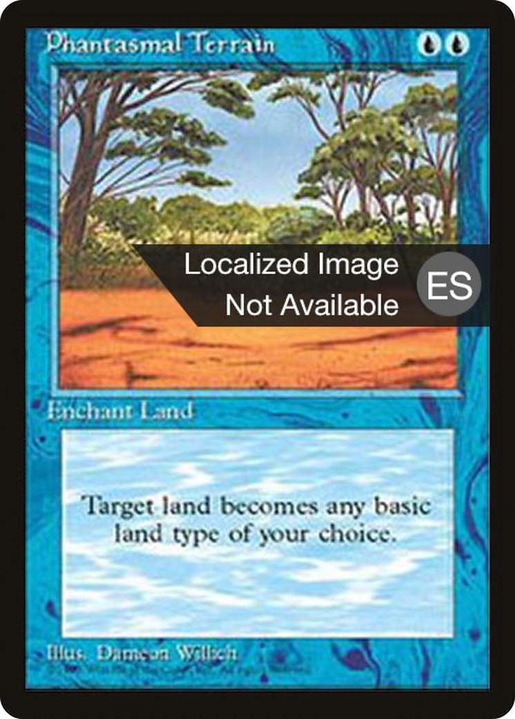Image of Phantasmal Terrain (4BB-) - Fourth Edition Foreign Black Border