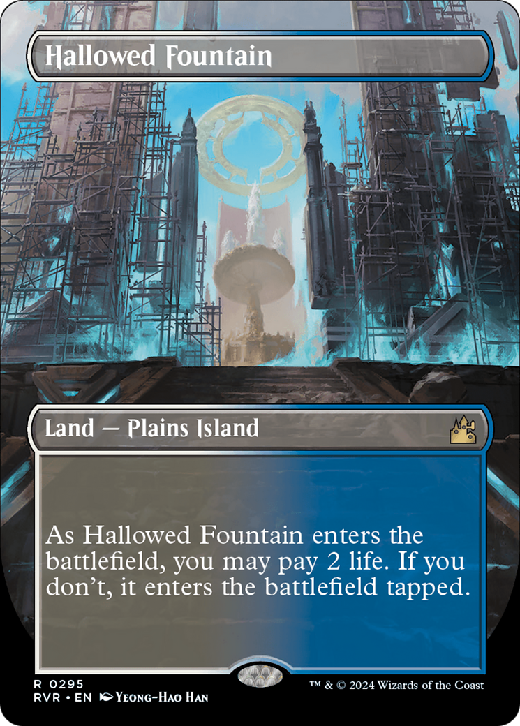 Image of Hallowed Fountain (Borderless) (RVR-295) - Ravnica Remastered (Borderless)