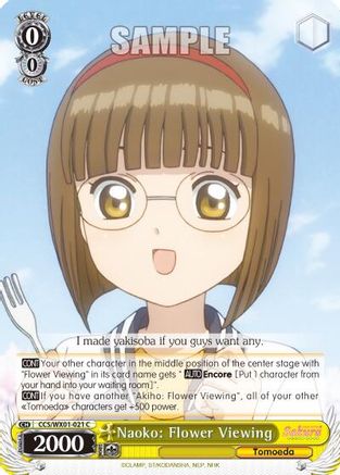 Image of Naoko: Flower Viewing (CCS/WX01-021 C) - Cardcaptor Sakura: Clear Card