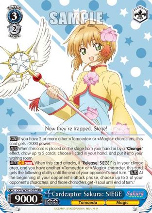 Image of Cardcaptor Sakura: SIEGE (CCS/WX01-077 RR) - Cardcaptor Sakura: Clear Card