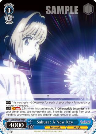 Image of Sakura: A New Key (CCS/WX01-092 C) - Cardcaptor Sakura: Clear Card