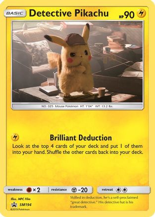 Image of Detective Pikachu SM194  - Holofoil SM Promos - Promo