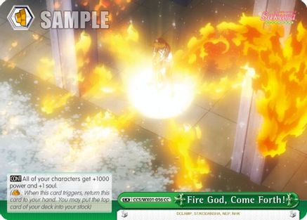 Image of Fire God, Come Forth! (CCS/WX01-056 CC) - Cardcaptor Sakura: Clear Card