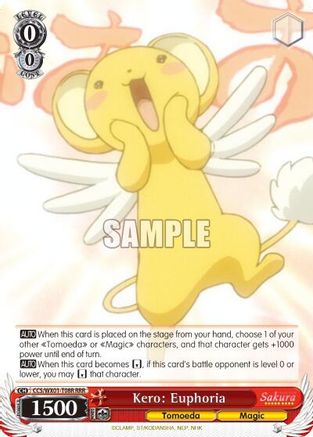 Image of Kero: Euphoria (RRR) (CCS/WX01-T08R RRR) - Cardcaptor Sakura: Clear Card