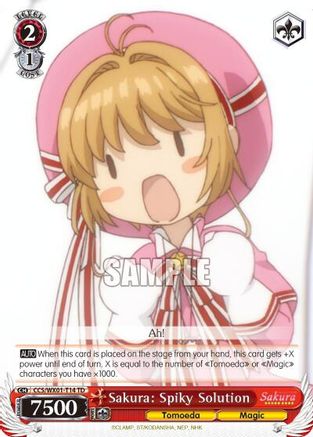 Image of Sakura: Spiky Solution (CCS/WX01-T14 TD) - Cardcaptor Sakura: Clear Card