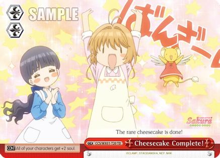 Image of Cheesecake Complete! (CCS/WX01-T20 TD) - Cardcaptor Sakura: Clear Card