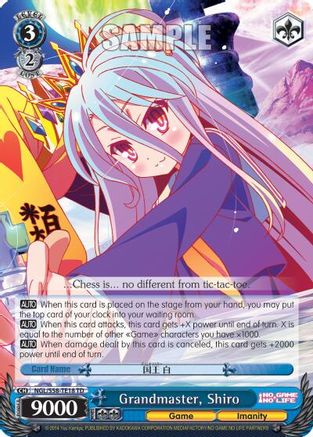 Image of Grandmaster, Shiro (NGL/S58-TE18 TD) - No Game No Life