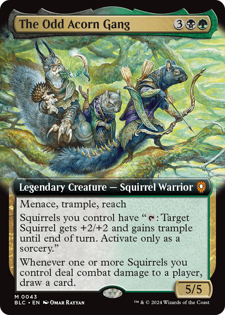 Image of The Odd Acorn Gang (Extended Art) (BLC-043) - Bloomburrow Commander: (Extended Art)