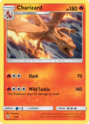 Image of Charizard 005/18  - Holofoil Detective Pikachu - Holo Rare