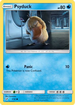 Image of Psyduck (Holo Common) 007/18  - Holofoil Detective Pikachu - Common