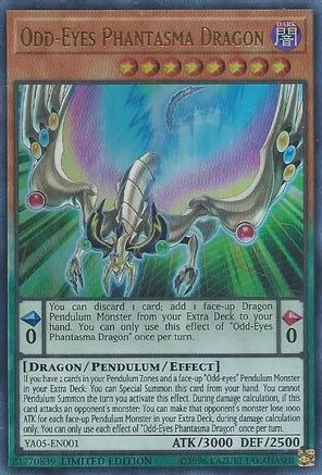 Image of Odd-Eyes Phantasma Dragon (YA05-EN001) - Yu-Gi-Oh! ARC-V Promo Cards Limited