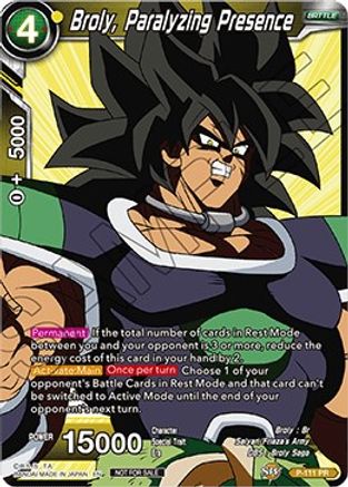 Image of Broly, Paralyzing Presence (Broly Pack Vol. 3) (P-111) - Promotion Cards