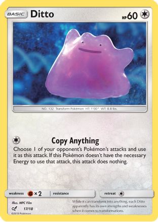 Image of Ditto 017/18  - Holofoil Detective Pikachu - Holo Rare