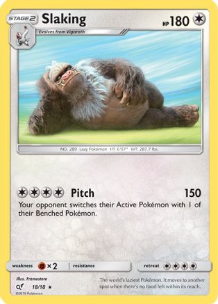 Image of Slaking 018/18  - Holofoil Detective Pikachu - Rare