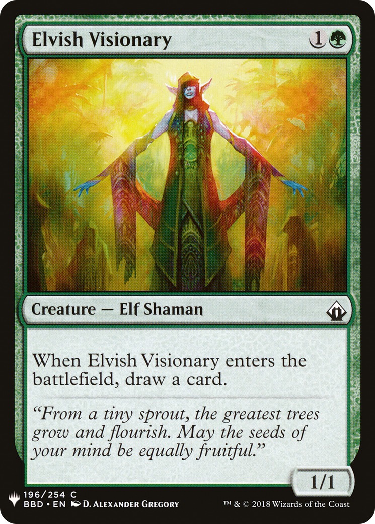 Image of Elvish Visionary (LIST-196) - The List