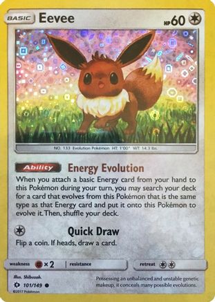 Image of Eevee (General Mills Promo) 101/149  - Holofoil Miscellaneous Cards & Products - Promo