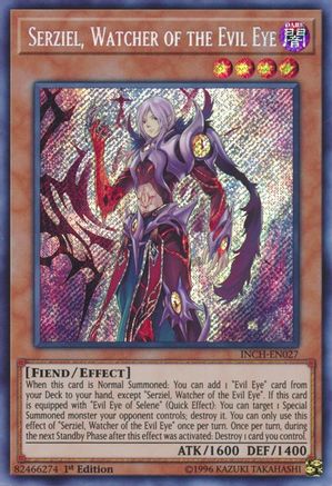 Image of Serziel, Watcher of the Evil Eye (INCH-EN027) - The Infinity Chasers 1st Edition
