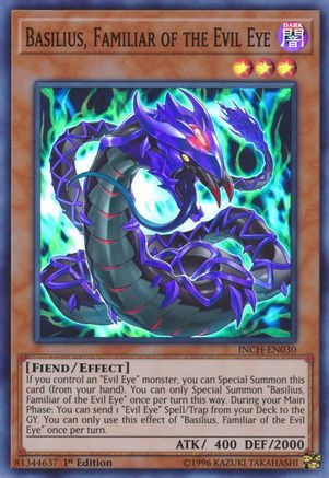 Image of Basilius, Familiar of the Evil Eye (INCH-EN030) - The Infinity Chasers 1st Edition