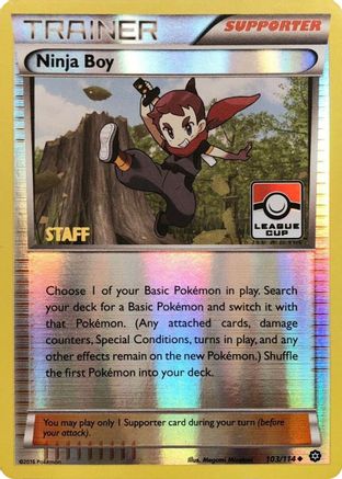 Image of Ninja Boy 103/114  - Reverse Holofoil League & Championship Cards - Promo
