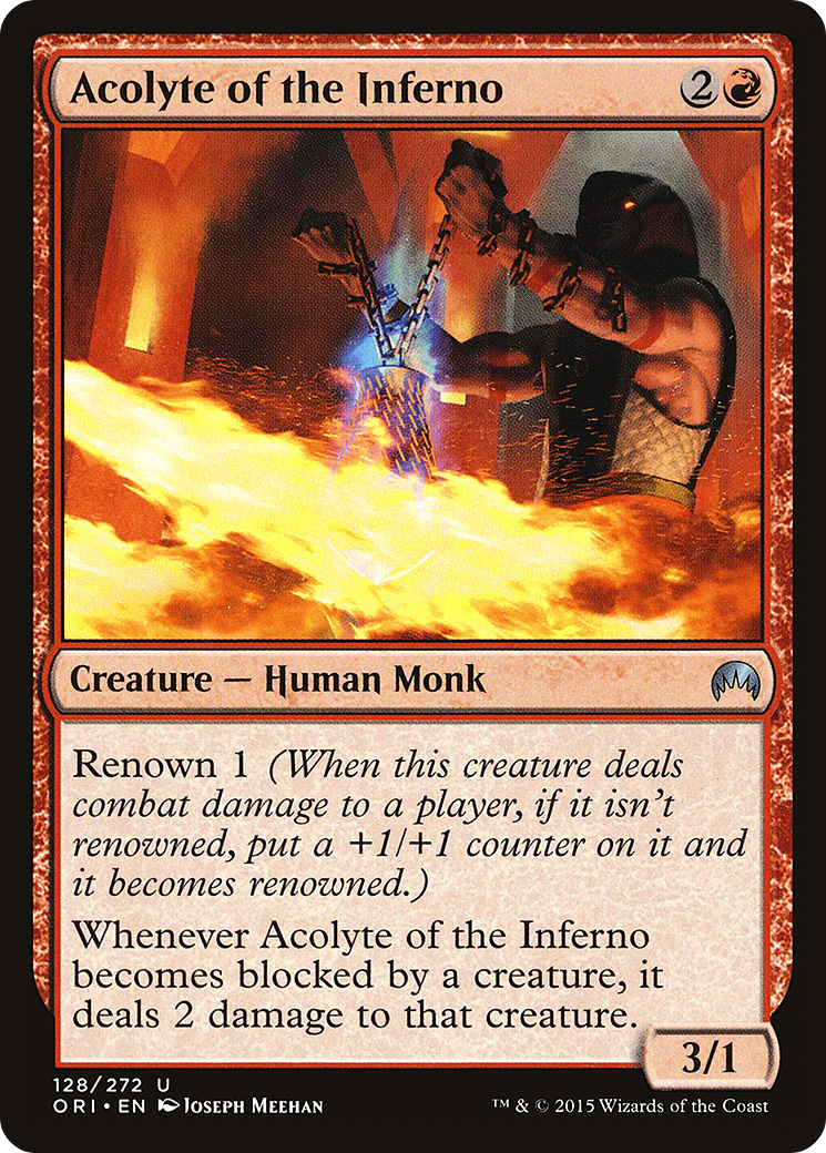 Image of Acolyte of the Inferno (ORI-128) - Magic Origins Foil