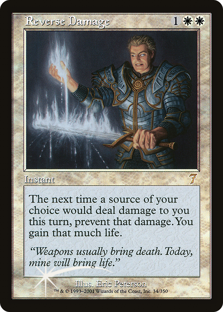 Image of Reverse Damage (7ED-034) - 7th Edition Foil