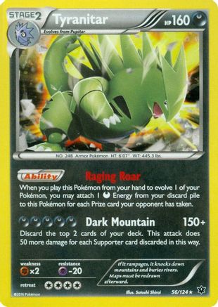 Image of Tyranitar 056/124  - Holofoil Miscellaneous Cards & Products - Promo
