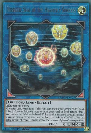 Image of Hieratic Seal of the Heavenly Spheres (DUPO-EN027) - Duel Power 1st Edition