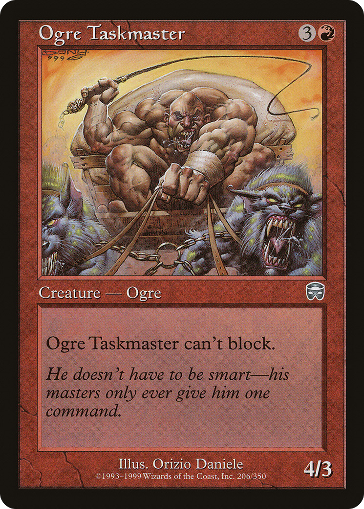 Image of Ogre Taskmaster (MMQ-206) - Mercadian Masques