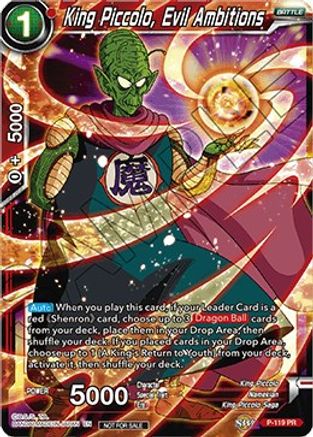 Image of King Piccolo, Evil Ambitions (Power Booster) (P-119) - Promotion Cards