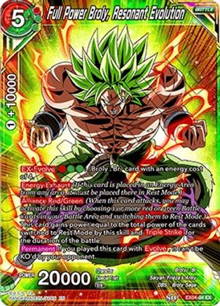 Image of Full Power Broly, Resonant Evolution (EX04-04) - Expansion Deck Box Set 04 Unity of Saiyans Foil