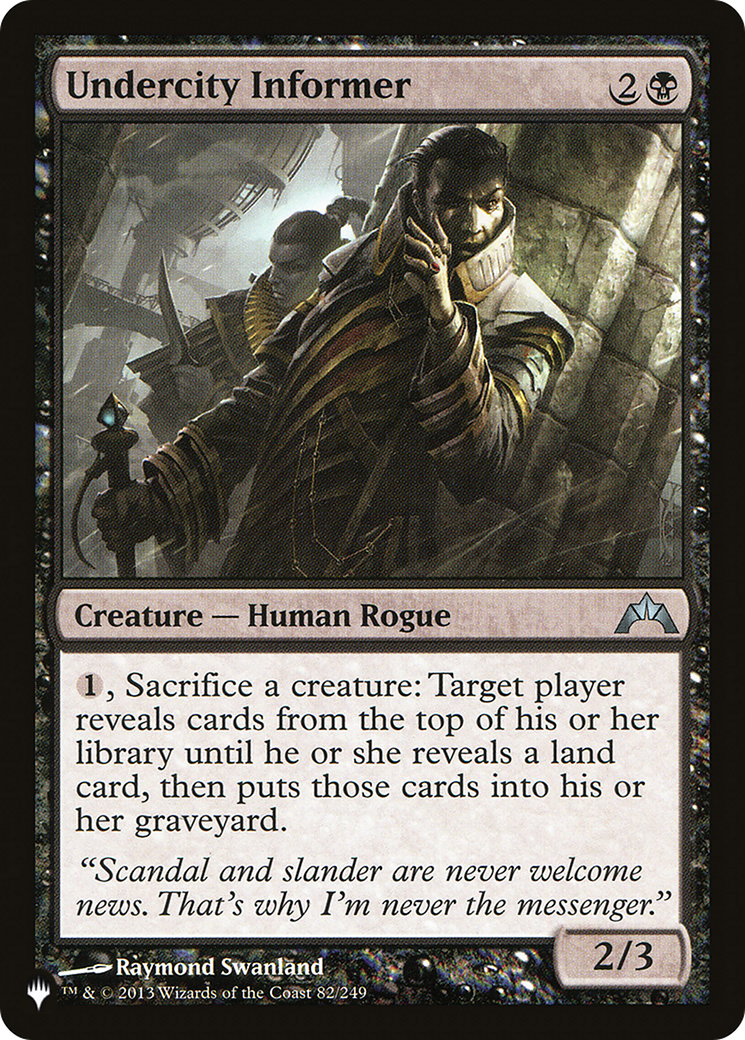 Image of Undercity Informer (LIST-GTC-82) - The List