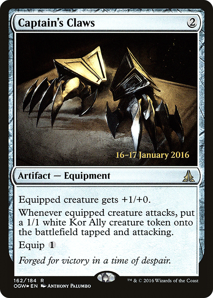 Image of Captain's Claws (PRE-162) - Oath of the Gatewatch Promos Foil