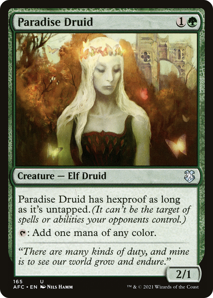 Image of Paradise Druid (AFC-165) - Forgotten Realms Commander