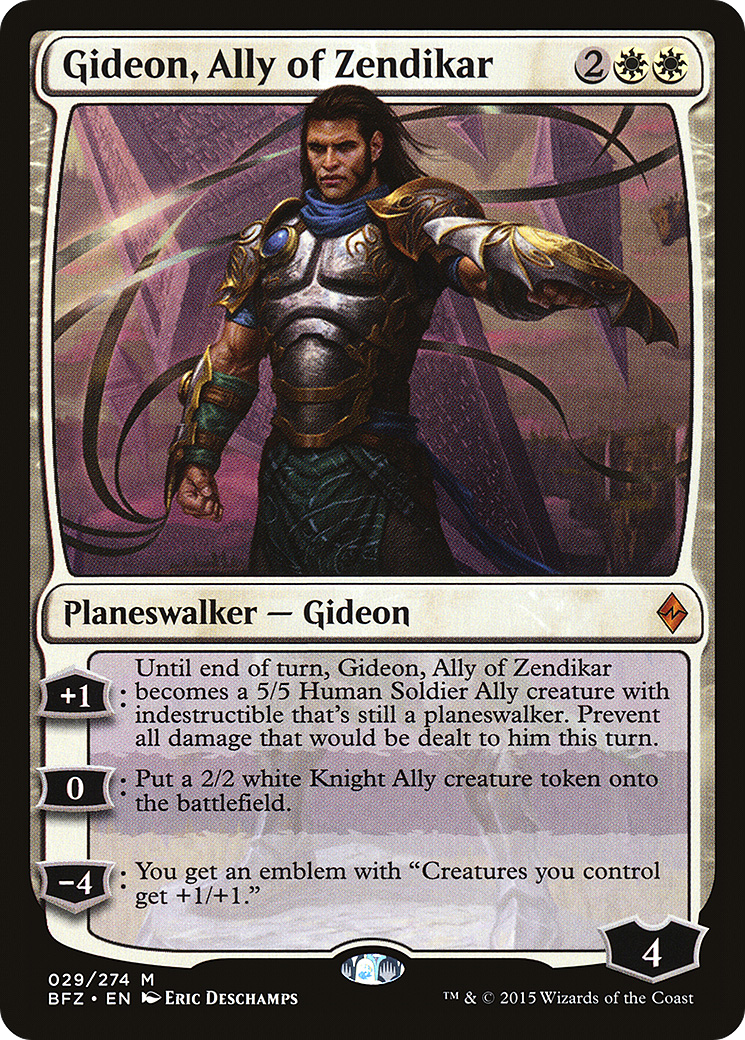 Image of Gideon, Ally of Zendikar (BFZ-029) - Battle for Zendikar Foil