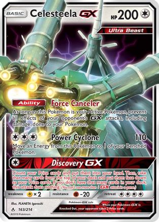 Image of Celesteela GX 163/214  - Holofoil SM  Unbroken Bonds - Ultra Rare