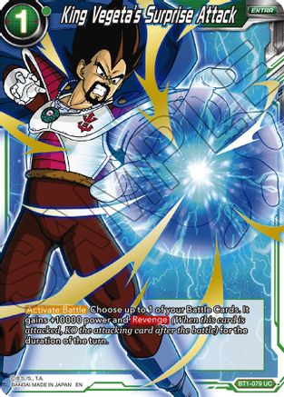 Image of King Vegeta's Surprise Attack (Alternate Art) (BT1-079) - Special Anniversary Set Foil
