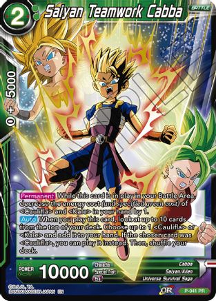 Image of Saiyan Teamwork Cabba (Alternate Art) (P-041) - Special Anniversary Set