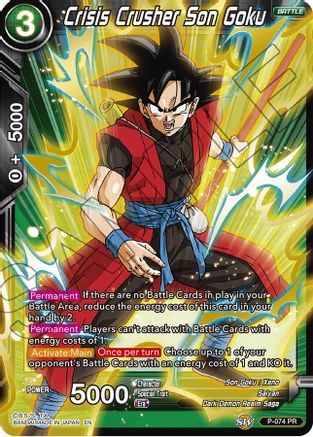 Image of Crisis Crusher Son Goku (Alternate Art) (P-074) - Special Anniversary Set Foil