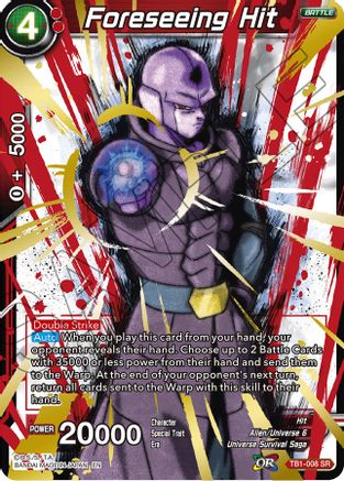 Image of Foreseeing Hit (Alternate Art) (TB1-008) - Special Anniversary Set